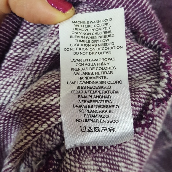 Champion Crewneck Purple Sweater Women's Large - Picture 7 of 7